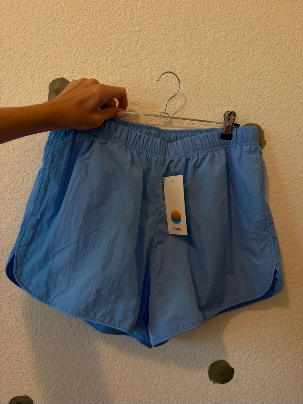 Vuori Women's Oasis Blue Retrograde Athletic Shorts